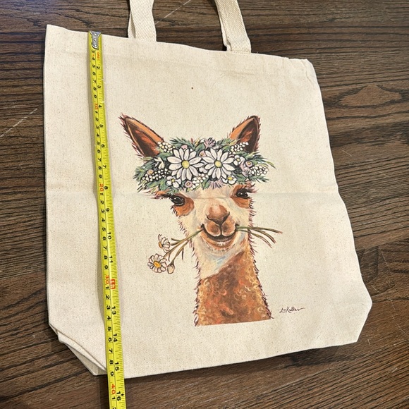 Brand new Llamas/Alpaca Tote Bag, Alpaca Flower Crown🦙 canvas bag - Picture 6 of 7